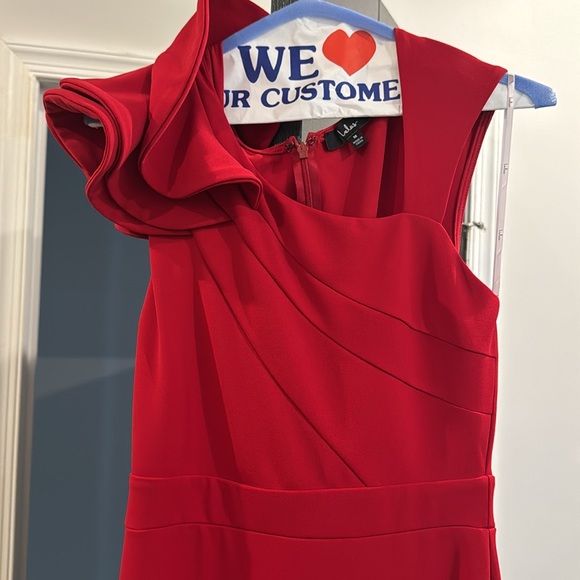 Lulus Red Ruffled Mermaid Maxi Dress - Picture 3 of 3